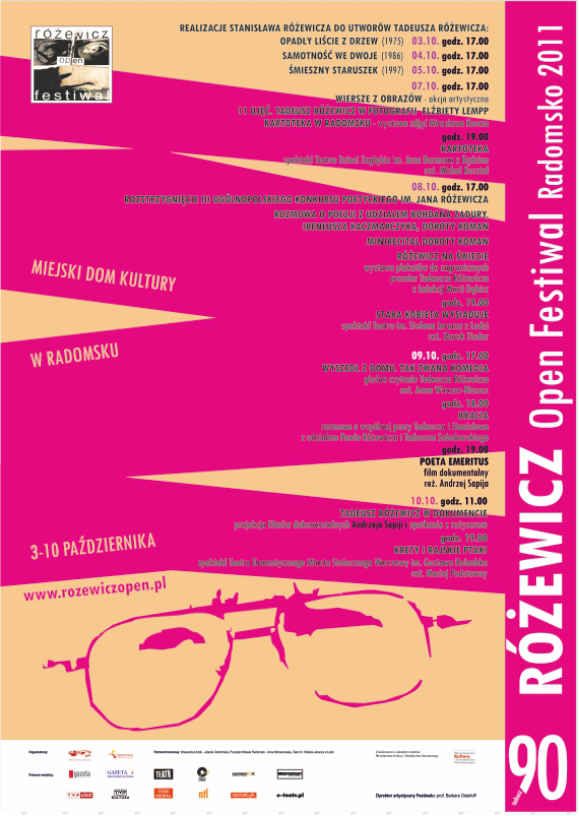 plakat różewicz open festiwal 2011