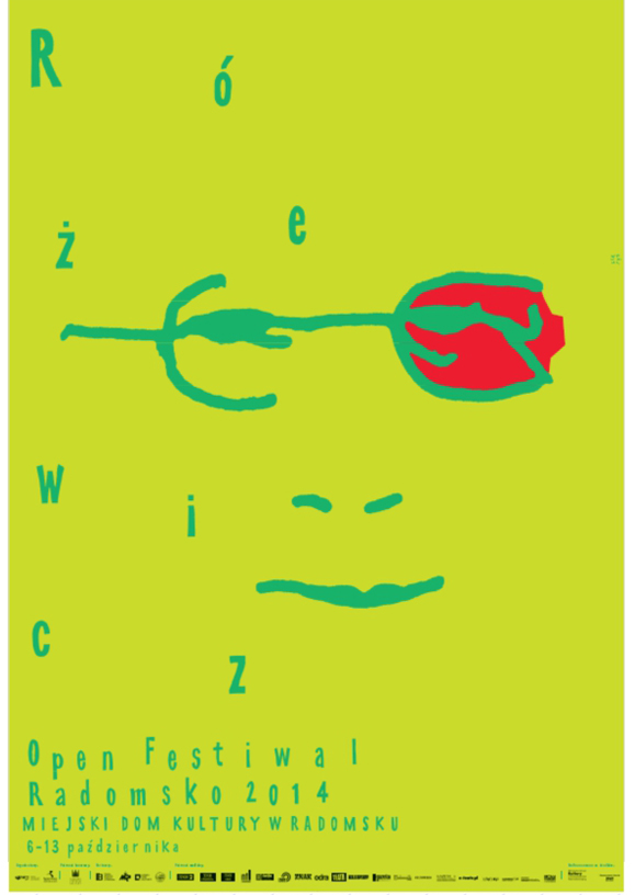 plakat różewicz open festiwal 2014