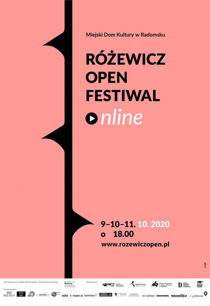 Różewicz Open Festiwal Online - plakat