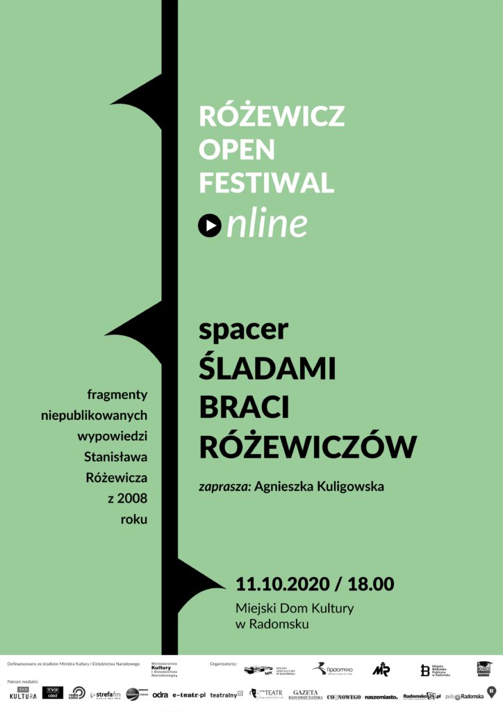 plakat różewicz open festiwal