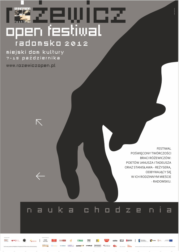 plakat różewicz open festiwal 2012